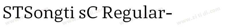 STSongti sC Regular字体转换